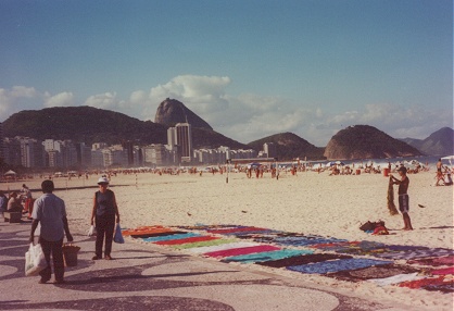 Copacabana beachside sellers