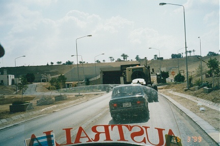 Heading through the Ahmed Hamdi Tunnel under the Suez Canal