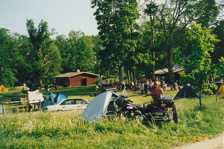Local motorcycle rally where we won the long distance prize