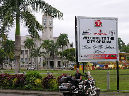 Suva, just to show we finally rode here