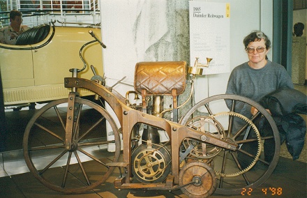 The first ever motorcycle, a prototype built to test a Daimler engine, 1885