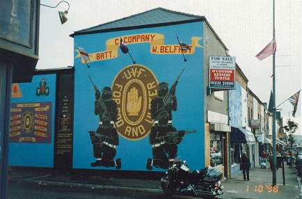 Protestant mural in Belfast