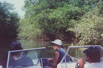 Boat trip on the Rio Dulce river