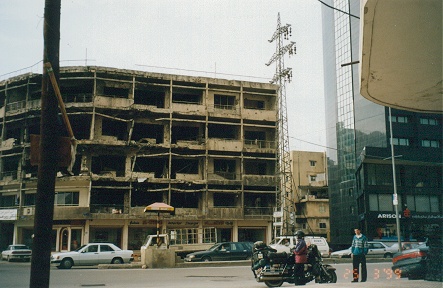 Bombed our building in Beirut, most now repaired