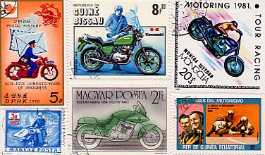 motorcycle stamps.