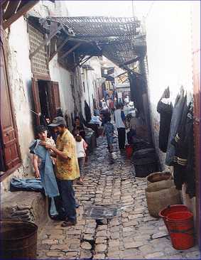 Here, in Fez, the market was like a rabbit warren.