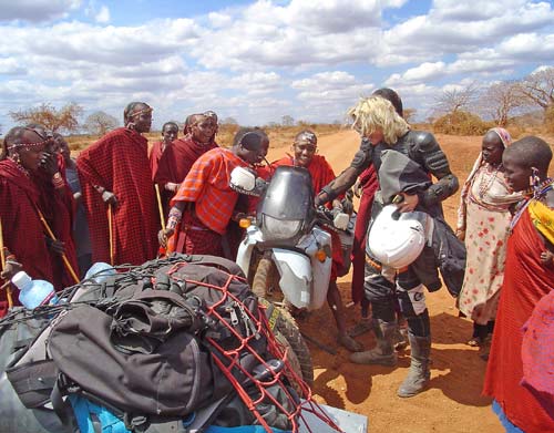 Merritt meeting the Masai, Kenya