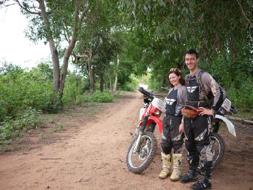 On honeymoon in Cambodia.