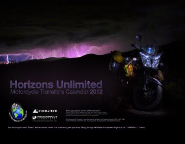 2012 Horizons Unlimited Motorcycle Travellers Calendar.