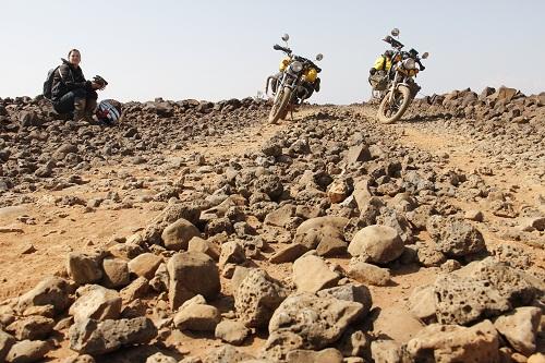 The rocky road to Moyale in Kenya.