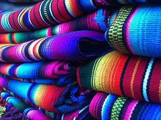 Blankets in the Chichicastenango Market.