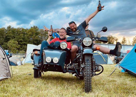 Berthold Bruckhoff and Carsten Knapp, side car.