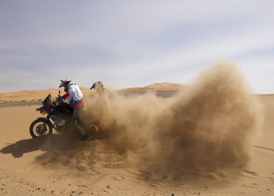 Berthold Bruckhoff and Carsten Knapp, desert sand spray.