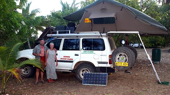 Janet Wilson and Tom Feuchtwanger, Camping in Kenya.
