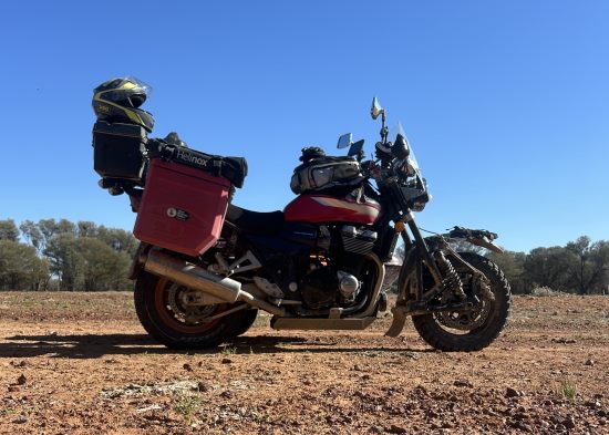 Glen Cochrane's motorcycle.