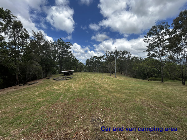 Car and Van, small trailer camping area