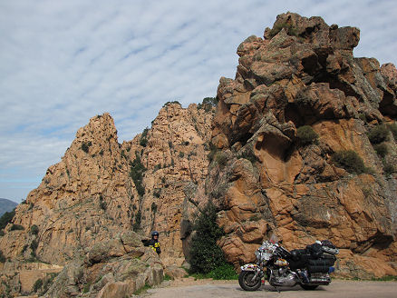 Unusual rock formations along the west coast