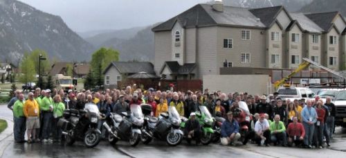 The snow stopped and the sky cleared enough to take a group photo of the COG gathering.