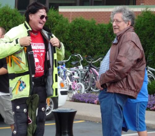 Author Ted Simon met me when I arrived at the Very Boring Rally II. We had dinner together and several opportunities during the event to trade road tales and some light world traveler gossip. 