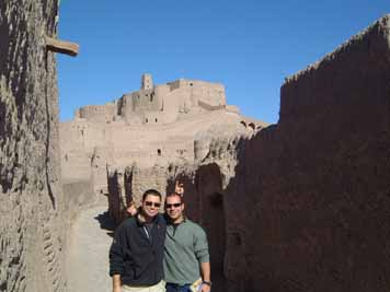 Raucher Brothers at the Bam Fort in Iran