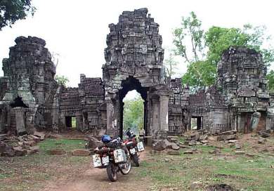 Temple in the jungle of Cambodia.