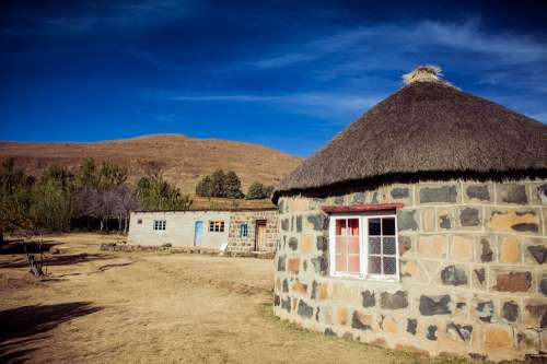 Homes in Lesotho.